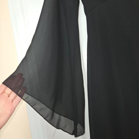 Rinascimento Boho Style Dress with Bell Sleeves Black, size M NWT - Picture 3 of 16